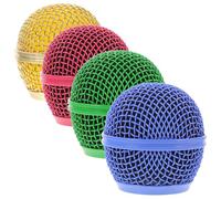 Kisangel 4 pezzi Coprimicrofono per Migliorare Suono Stile Ricambio per Microfono Oro Rosa Verde Accessori per Rumori Indesiderati e Microfono