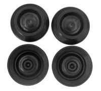 Kisangel 4 pezzi Cuscinetti Antiscivolo per Piedini Pianoforte Verticale Tappetini Protettivi Isolanti Acustici Resistenti al Calore per Pavimenti Legno Piastrelle e Moquette Nero