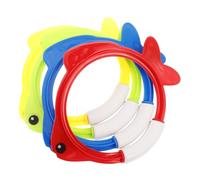 Kisangel 4 Pezzi di Anelli per Piscina per Immersioni Cerchi per Immersioni per Lavello per Attrezzatura per Il Divertimento in Acqua Assistenza per Immersioni Piscina in Plastica