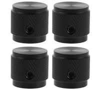 Kisangel 4 pezzi Manopole del potenziometro in alluminio Manopole di ricambio per controllo del volume rotativo Interruttore a pedale per chitarra audio per dispositivi elettronici
