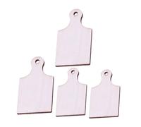 Kisangel 4 Pezzi mini tagliere in legno mini taglieri Casa delle bambole formaggio asse taglio mini tagliere per assi di legno per artigianato piccoli taglieri di Cachi