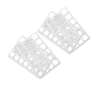 Kisangel 4 Pezzi Misuratore per Anelli da Uomo, Scala Metrica EU 50-72 MM | Strumento per Dita e Pianificazione Fidanzamento, Plastica Bianca, Cartoncino, Facile da Usare