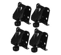 Kisangel 4 pezzi Piedini Livellatori Regolabili per Mobili Neri Supporti Antiscivolo per Gambe Tavoli e Sedie Estensori Altezza per Armadi e Scrivanie