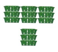 Kisangel 4 Set Vassoio per Cesti di Piantagione Piante Cestini Fioriere Cestino con Manico Casa Contenitore per Vivaio Piantare Piccolo Crescente Green Pp 3 Pezzi*4
