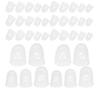 Kisangel 40pezzi Copridita in Silicone per Chitarra Misure Cuscinetti per Dita Antiscivolo e Durevoli Adatti Chitarre Classiche ed Elettriche Protezione per Musicisti Principianti