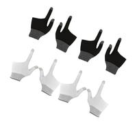 Kisangel 4paia Guanti da Gioco con Punta in Grafene Compatibili Touchscreen Migliorata Precisione per Biliardo Comodo Vestibilità per Diverse Dimensioni delle Mani