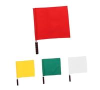 Kisangel 4pezzi Bandiere Inossidabile Bandiere Rosse Gialle Sport Come Calcio Pallavolo e Rugby Attrezzature Per Segnalazione e Sicurezza