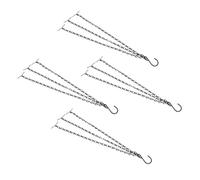 Kisangel 4pezzi Catene per Fioriere da Appendere Ferro con Ganci Catene Resistenti per Piante Mangiatrici per Uccelli e Giardinaggio Design Elegante e Funzionale