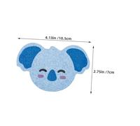 Kisangel 4pezzi Spugne Da Bagno in Cotone e Polpa Legno Forma Animale Koala Gufo Per Ragazzo e Adulti Pulizia Delicata