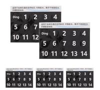 Kisangel 5 Fogli Adesivi Rimovibili per Note Tamburo a Lingua Handpan, 5 Pezzi Numeri, Etichette per Scale Musicali per Esercizi e Apprendimento Principianti, Resistenti e Facili da