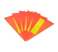 Kisangel 5 Pezzi Bandiera di Sicurezza per Bici Riflettente 21X30X30 CM in PVC Resistente al Vento e Pioggia Bandiera di Avvertimento ad Alta Visibilità per Ciclismo e Sicurezza