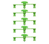 Kisangel 5 Pezzi Clip per Piegare i Rami delle Piante Design a Tre Colonne in ABS Verde, Resistente a Caldo e Freddo, per Allenamento a Basso Stress e Modellatura Bonsai