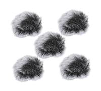 Kisangel 5 pezzi Coperture in Peluche Antivento per Microfono Clip Protezione Splash e Riduzione Rumore Facile da Installare e Resistente Adatte Cantanti e Registrazioni Professionali