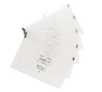 Kisangel 5 pezzi Custodia per Maschere Bianca Portatile Organizer Anti-polvere in PP Resistente e Leggera con Superficie Liscia e Colorata Facile da Pulire Regalo Pratico per Famiglia e