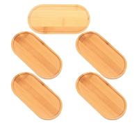 Kisangel 5 Pezzi Sottovaso per Piante Piastra di Piattiere a Pianta Sottovaso per Bonsai Vassoio Bonsai Pot Sottovasi di Piante Vassoio per Vasi per Khaki