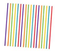 Kisangel 50 Bacchette Colorate Legno per Percussioni Strumenti Musicali per Giocare e Apprendere Ritmo per e Attività Indoor Outdoor