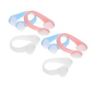 Kisangel 6 Clip Naso Nuoto in Silicone Antiscivolo Impermeabili e Riutilizzabili per Adulti e Tappi Naso Piscina Morbidi in Rosa Blu e per Immersioni e Sport Acquatici