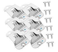 Kisangel 6 Ganci Supporto in Acciaio Inossidabile Per Microfono Cb, Clip Di Sospensione Per Radio Mobile, Porta Microfono a Mano Per Installazione Veicolare