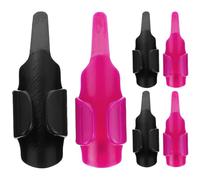 Kisangel 6 Pezzi Fingerthing Controllo del Filo, Spingifilo per Cucito, Protezione per ditale da Cucito in plastica, Protezione Antiscivolo per Le Dita da Ricamo per Quilting a Mano, Patchwork Fai da
