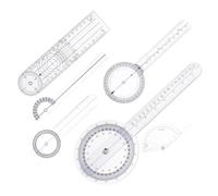 Kisangel 6 pezzi Goniometro Righello Angolare in Plastica Precisione Medica per Misurazioni Ortopediche e Terapia Occupazionale