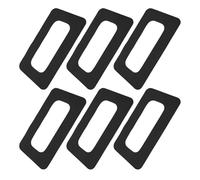 Kisangel 6 Pezzi Kit Patch Riparazione Cassa Pinne SUP Paddle Board Patch Coda Timone Nero in PVC per Stabilità Tavola da Surf Accessori Connessione Slot Pinne Ricambio per Paddleboard e