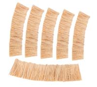 Kisangel 6 Pezzi Mini Paglia Miniatura Tetto in Paglia per Micro Paesaggi DIY Materiale Naturale per Tetti Decorativi e Fienili in Miniatura per Case da Giardino Fatato