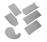 Kisangel 6 Pezzi Raschietti in Acciaio per Legno Strumenti per Finitura di Precisione Levigatura e Rimozione Materiale per Progetti di Falegnameria e Restauro Mobili DIY