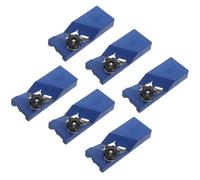 Kisangel 6 Pezzi Rifilatore per Bordi a 45° Manuale per Impiallacciatura, Pialla Smussatura Legno e Cartongesso, Strumento Portatile per Rifinitura Pannelli Acustici e Falegnameria