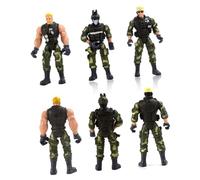 Kisangel 6 Soldatini Militari in Plastica Modelli Special Forces per Ragazzi Giocattoli Interattivi Educativi per Coordinazione Mano-occhio e Conoscenza