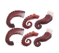 Kisangel 6 Tentacoli Di Polpo Artificiali - Decorazioni Realistiche Per Torte A Forma Di Animali Marini Decorazioni Per Feste E Finti Oggetti Di Scena Per La Fotografia Di Cibo