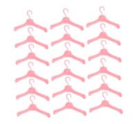 Kisangel 60 pezzi Mini Appendiabiti per Bambole in Completo per Vestiti in Miniatura Design Salvaspazio e Materiale Resistente per Accessori Armadio Giocattolo