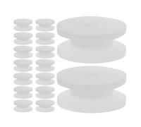 Kisangel 60pezzi Ingranaggi in Plastica Bianca Pulegge Fori per Trasmissione Cinghia Accessori per Ricambio Meccanico Parti per Auto Giocattolo e Robot