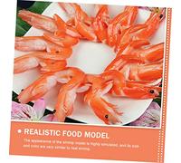 Kisangel 6pezzi Modelli Di Gamberetti Simulati Decorazioni Di Gamberetti Realistici Oggetti Di Scena Di in Pvc Per Ristoranti Feste Stanze e Insegnamento
