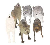 Kisangel 7 Figure Animali Selvatici in Abs per Modelli Miniatura Educativi e Resistenti all Giocattoli Interattivi per Ragazzi e Ragazze Stimola e Cognizione
