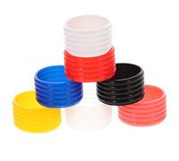 Kisangel 7 in Silicone per Racchette Tennis Pz Giallo Rosa Macaron Trasparente Grip Antiscivolo per Tennis e Badminton Accessorio Professionale per Prolungare La delle Racchette