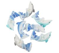 Kisangel 7 Pezzi Mini Figurina di Resina Decorazioni Compatte per Terrari, Muschio e Casa Mini Animali Marini per Progetti DIY e Decorazioni Vivaci