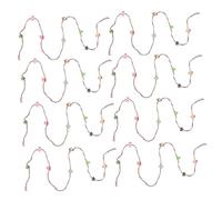 Kisangel 8 Miniature Dollhouse Christmas Garland Realistic Mini Simulation Decor For Holiday Village Mini Xmas Wreaths For Fireplace Seasonal DIY Displays