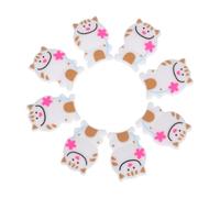 Kisangel 8 Pezzi Ammortizzatori Tennis in Silicone Forma di Cartoon Riduzione e Rumore Assorbitori Shock Facili da Installare per Racchette da Tennis