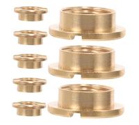 Kisangel 8 Pezzi Dadi per Meccanismo Orologio al Quarzo con Testa Tonda e Design Incassato per Riparazione e Sostituzione Meccanismi Silenziosi con Finitura Dorata Elegante e Connessione