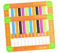 Kisangel Abaco di Plastica Didattico per Bambini, Set 2 Pezzi Supporto, Abaco Aritmetico Educativo per Calcolo e Memoria, Giocattolo Colorato per Apprendimento Precoce su Tavolo