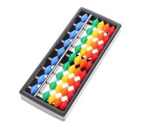 Kisangel Abaco Matematico Colorato 9 Livelli con 5 Perline per Bambini, Strumento Educativo per Aritmetica Mentale a Casa e Scuola, Giocattolo Didattico Portatile in Plastica