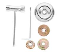 Kisangel Accessori per Tosaerba Multifunzione Chiave di Montaggio per Lame Tagliaerba Adatto Terreni Agricoli Acquatici e Asciutti Facile Installazione Materiali Resistenti in Ferro e Rame