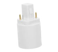 Kisangel Adattatore Portalampada G24d a E27 2 Pin per Lampada a LED e Lampadine a Risparmio Energetico, Base Convertitore per Uso Domestico e Ufficio, Compatibile e Riutilizzabile