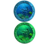 Kisangel Adesivi Oceanici Notturni 2 Pezzi Decorazioni per Camerette Animali e Design a Animati Facili da e Rimuovere