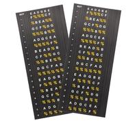 Kisangel Adesivi per Tastiera Chitarra 2 Pezzi, Adesivo Scala per Chitarra Folk e Elettrica, Autoadesivi Resistenti per Principianti e Strumenti Musicali, Mappa Note per Migliorare Tecnica