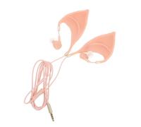 Kisangel Auricolari Gaming con Microfono e Silicone Morbido Cuffie Earbud Filo Creative per Smartphone e Tablet Design Forma di Orecchie per Musica Film e Giochi