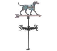 Kisangel Banderuola Segnavento in Metallo A Forma di Cane Banderuola Segnavento Decorativa per Esterni A Forma di Animale Indicatore di Direzione del Vento Decorazioni per Il Giardino