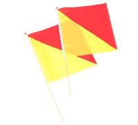Kisangel Bandiere Segnalazione Portatili 2 Pezzi Antiscivolo per Marina e Tirocinio Comando 35X35 Cm Visibilità per Attività