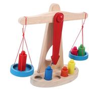 Kisangel Bilancia in Legno per Gioco Montessori per Aula e Casa Bilancia Piccola per Sviluppo Creatività e Coordinazione Manuale Progetto DIY per Scuola e Divertimento
