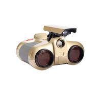 Kisangel Binocolo Telescopio Luce Pop-up Telescopio Notturno Giocattolo per Ragazzo Ragazza Portatile per Concerti e Gare Pellicola Rossa